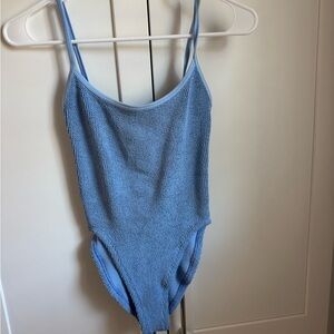Hunza G Light Blue One Piece Swimsuit never worn